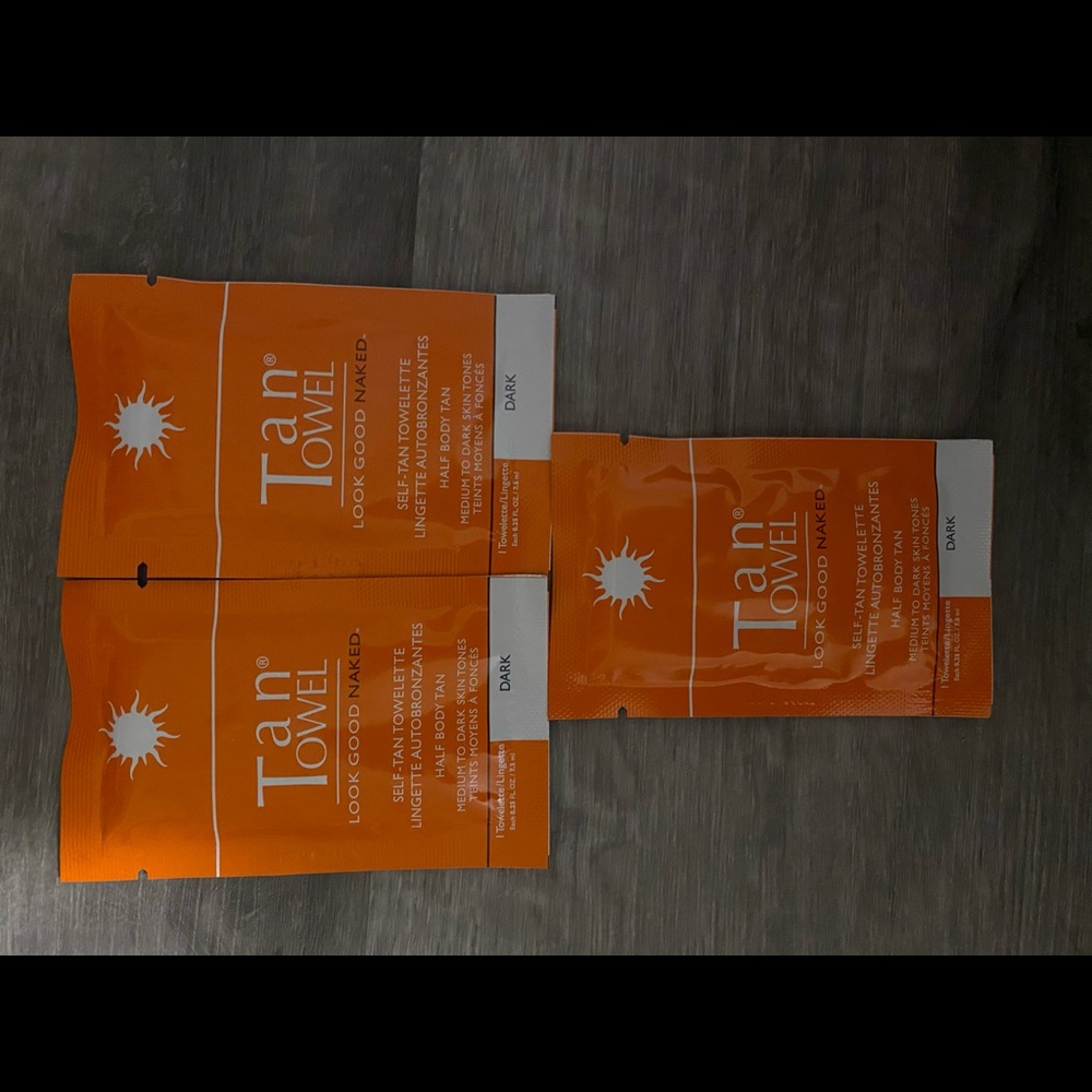 tan towels